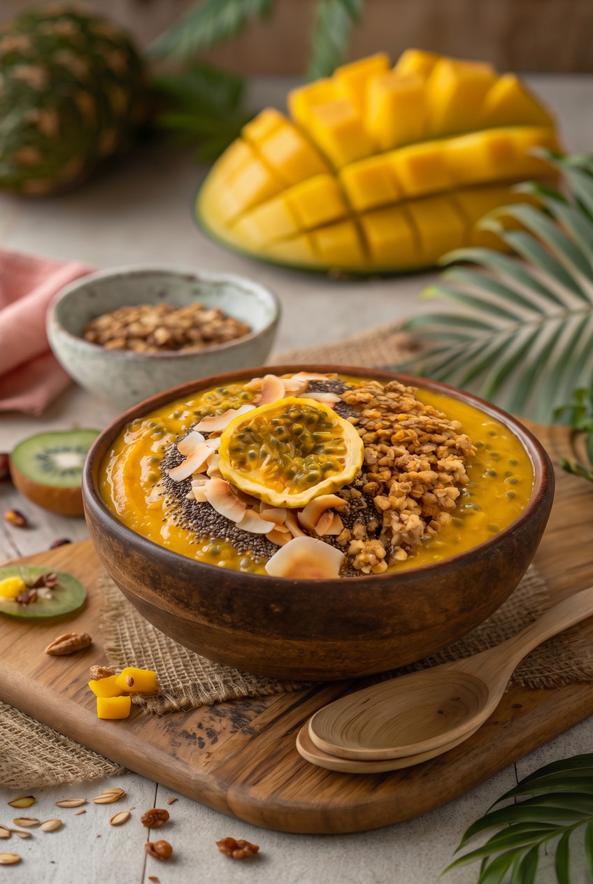 Tropical smoothies and fresh juices